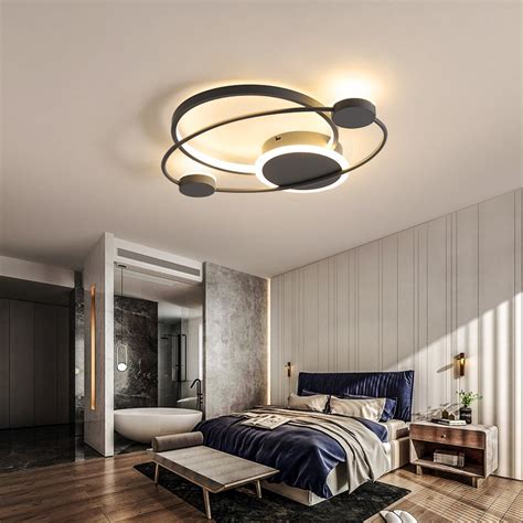 Installing a light fixture can dramatically transform your home's interior. modern bedroom decor lights led ceiling light Dimmable ...