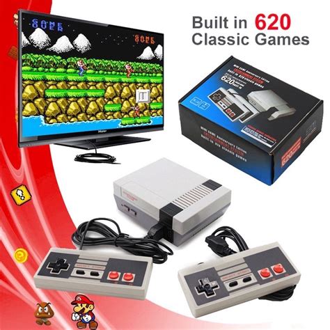 Hot Av Rca Tv Video Game Fc Nes Game Console 620 Free High Definition