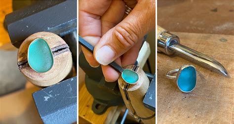 How To Make A Sea Glass Ring With Bezel Setting