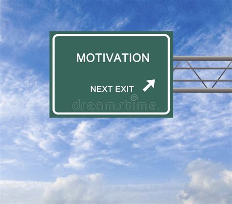 Road Sign To Motivation Stock Illustration Illustration Of Guidance