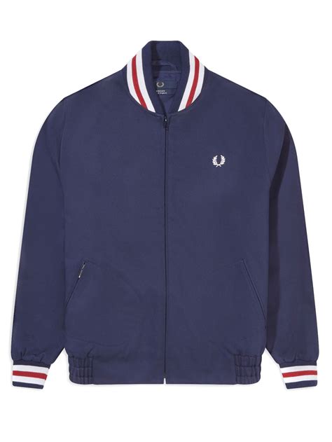 Fred Perry Made In England Original Tennis Bomber Jacket In Navy