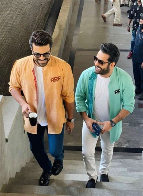 Ram Charan And Jr Ntr Look Dashing As They Promote Rrr In Kerala These