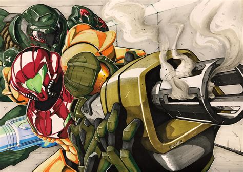 Pin By Judah On Art Season 1 Metroid Doom Videogame Game Art