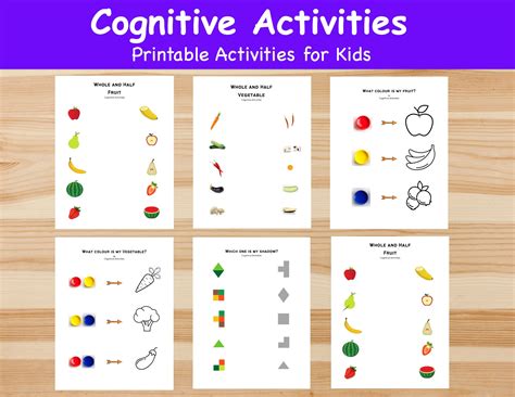 Buy Cognitive Activity Perception Worksheetsmacthing Concentration