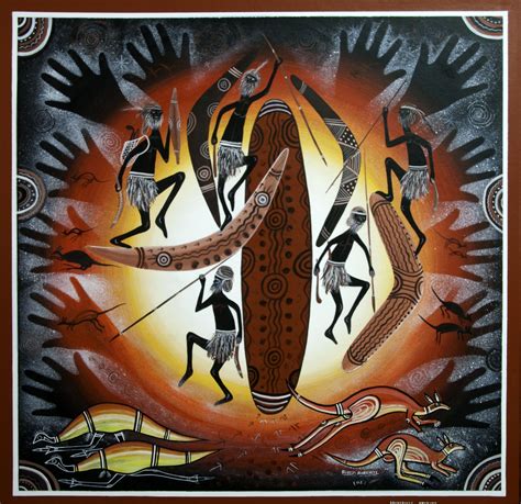 The Dreamtime By Bluey Roberts Aboriginal Artist Aboriginal Art Symbols Indigenous