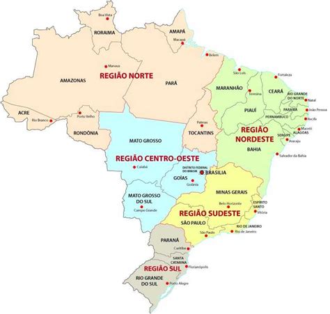A La Verdad Influenza Vegetales Estados Do Brasil Mapa Mec Nicamente Oblea Nuclear
