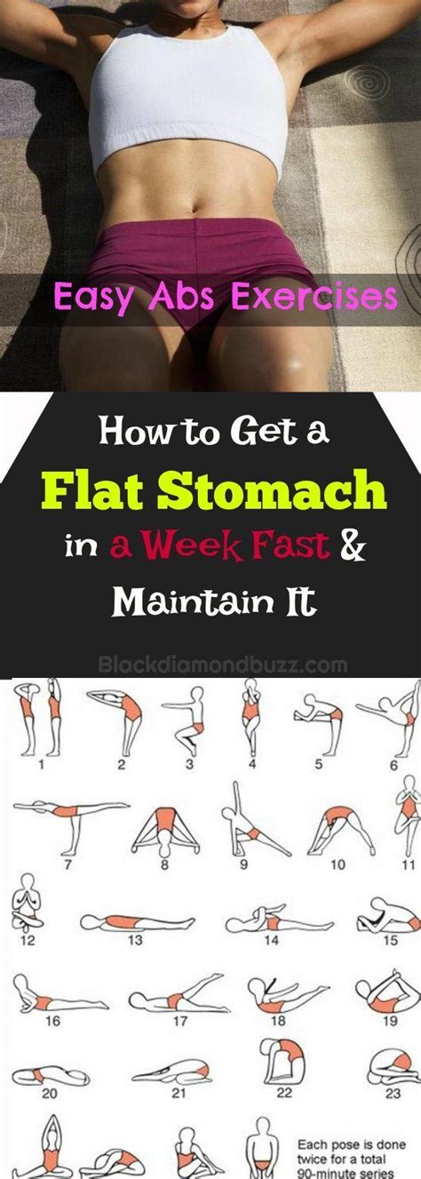 How To Get A Flat Stomach In A Week Fast And Maintain It Workout For