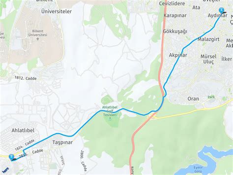 Ankara Çankaya Dikmen Ankara Gölbaşı İncek Arası Kaç Kilometre
