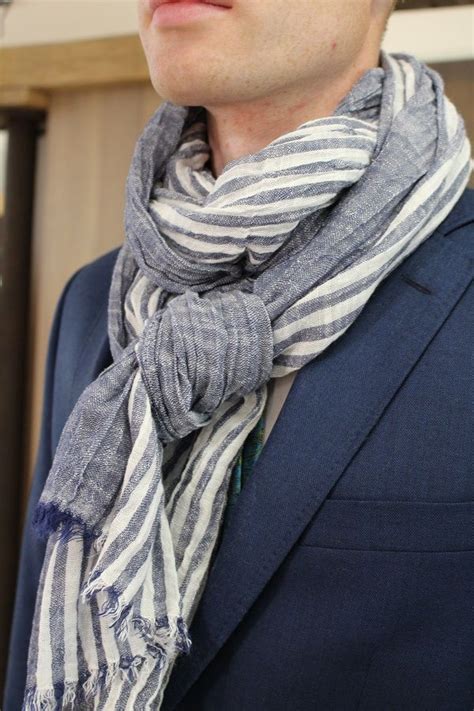 Soft Cotton And Linen Mens Scarves Add A Lightweight Statement Mens