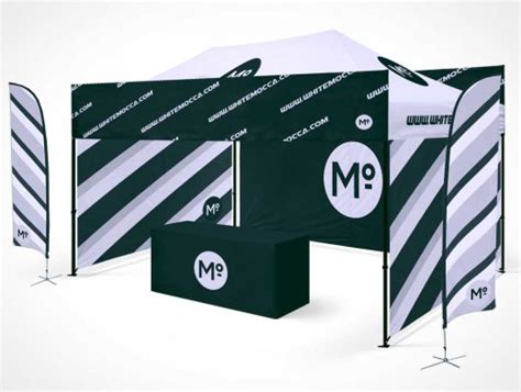 Very simple edit with smart layers. Folding Trade Show Studio Booth Tent & Table PSD Mockup ...