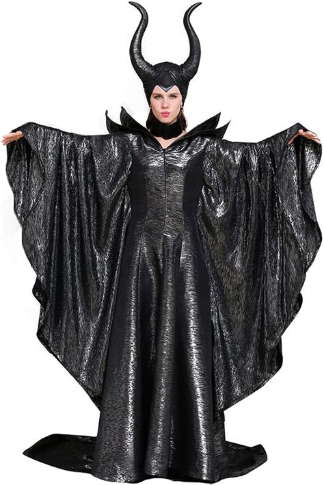 buy cosplaydiy women s costumes of maleficent angelina jolie dark witch queen dress l black at