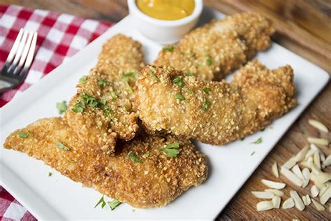 Almond Crusted Chicken Tenders A Nutty Crunchy Twist On An Old Favorite Crusted Chicken