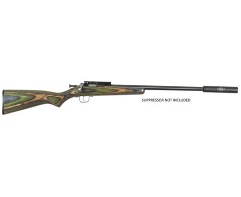 Ksa Crickett Bolt Action 22 Lr 1 Rd 16125 Inch Green Laminate Black