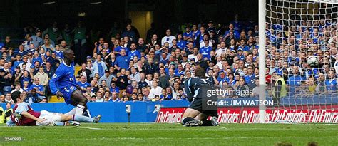 Chelseas Jimmy Floyd Hasselbaink Scores A Goal During The First Half