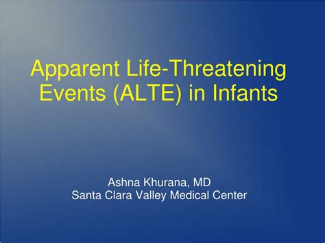 Ppt Apparent Life Threatening Events Alte In Infants Powerpoint