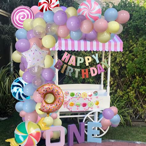 Candyland Birthday Party Decorations Sweet Candy Balloon Garland Arch