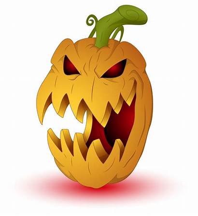 Scary Pumpkin Halloween Clipart Transparent Gifs Calabazas