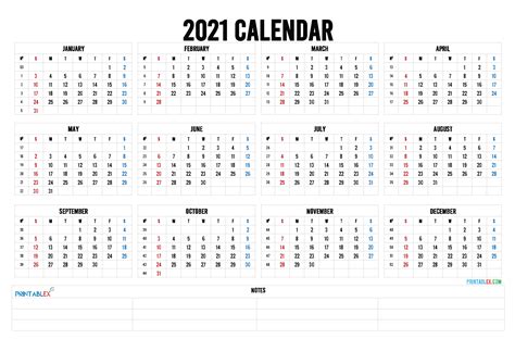 November 2021 calendar with holidays. 2021 Calendar with Week Numbers Printable - 6 Templates ...