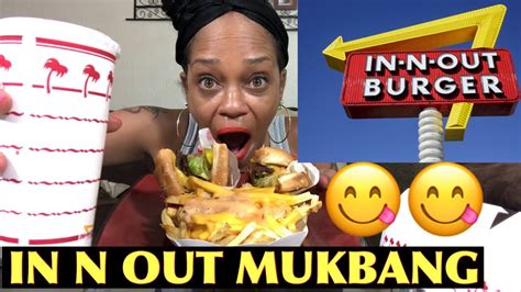 In N Out Double Double Cheeseburger Mukbang Eat Show 묵방 Мукбанг Youtube