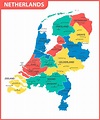 El Mapa Detallado De Países Bajos Con Las Regiones O Estados Y Ciudades ...