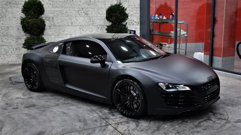 Audi R8 In Matte Perfect Black 3dcarbon