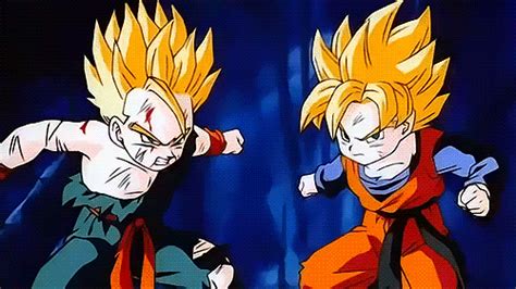 Dragon ball z is arguably the most popular anime on the planet, but its accompanying movies… well, not so much. gif DBZ dragon ball Z Dragonball Z trunks goten Kid Trunks ...