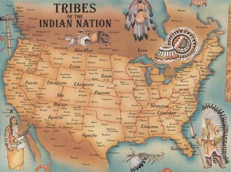 List and maps of Native American tribes | Native american map, Native american history, Native 