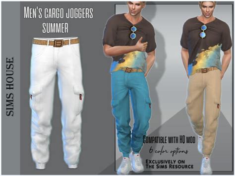 Mens Cargo Joggers Summer By Sims House At Tsr Sims 4 Updates