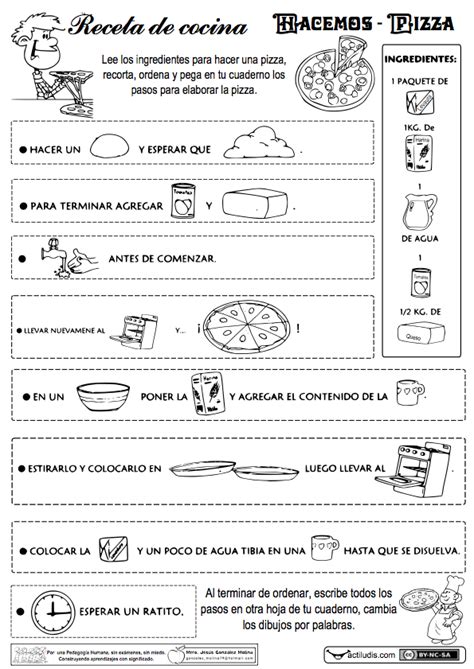 Instrucciones Texto Instructivo Receta De Cocina Para Niños Noticias