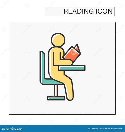 Study Color Icon Stock Vector Illustration Of Skill