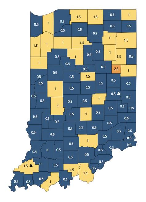 More Than 70 Percent Of Indiana Counties In ‘blue In