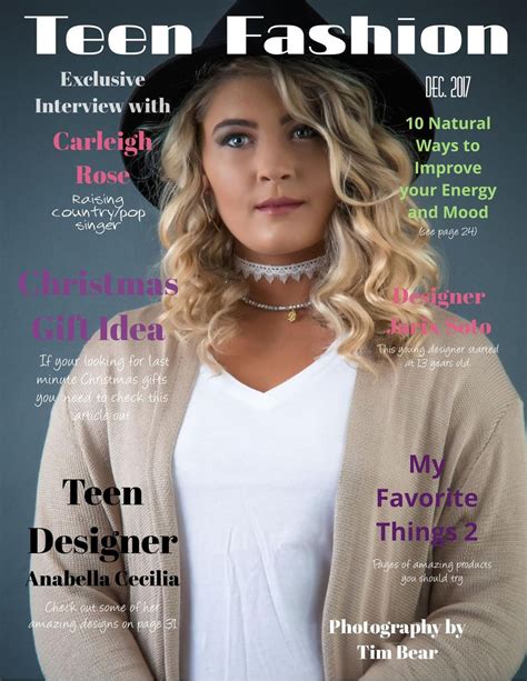 Teen Fashion Magazine Telegraph