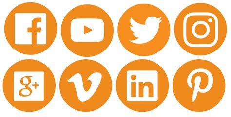 Social Media Icons Vector All Free Download Flat Social Media Icon Vector Art At