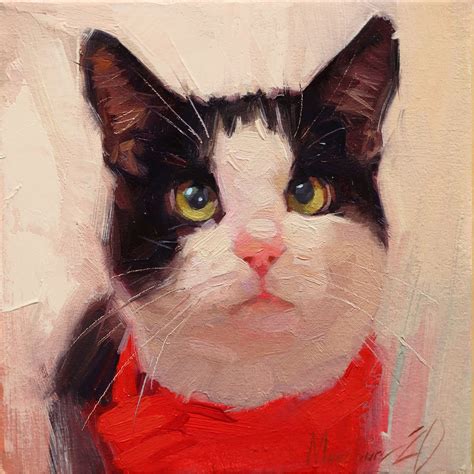 Cat Portrait Painting Pet Artist Custom Cat Portrait Custom Oil