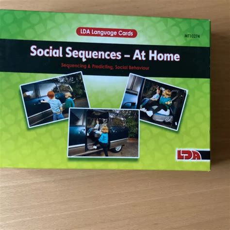 Lda Language Cards Social Sequences At Home £1800 Picclick Uk