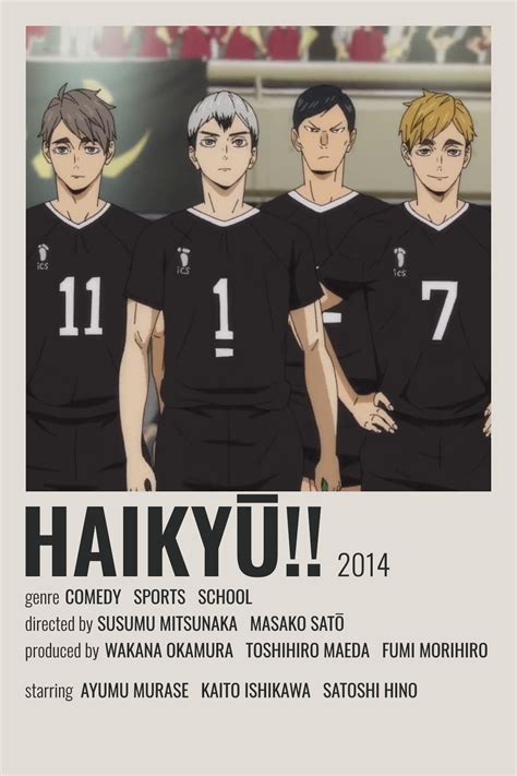 Haikyuu Poster Haikyuu Anime Titles Minimalist Poster