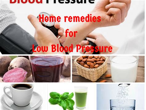 Home Remedies For Low Blood Pressure Hypotension