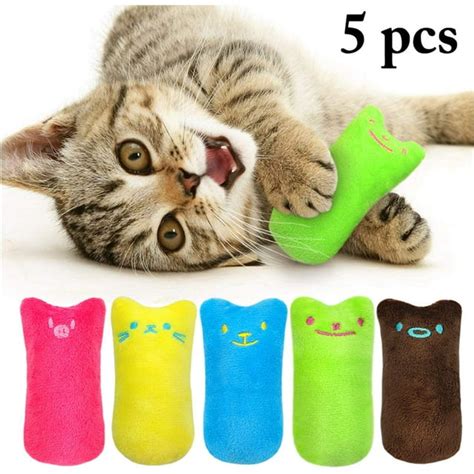 5pcs Cat Chew Toy Bite Resistant Catnip Toys For Catscatnip Filled