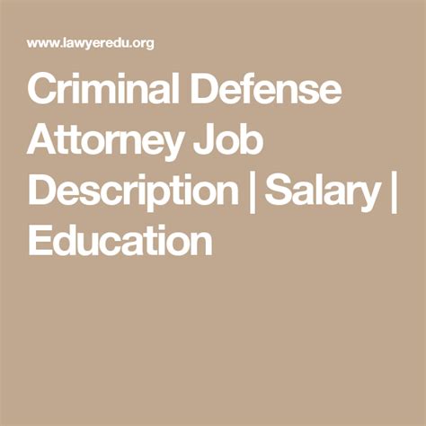 Criminal Defense Attorney Job Description Salary Education Civil