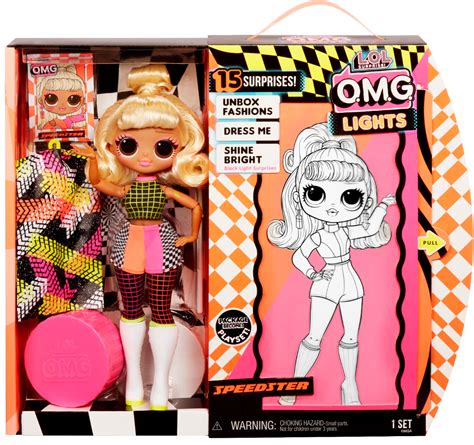 Lol сюрприз omg remix коллекционная кукла jukebox с музыкальным автоматом bb. New LOL Surprise OMG LIGHTS Speedster Fashion Doll With 15 ...
