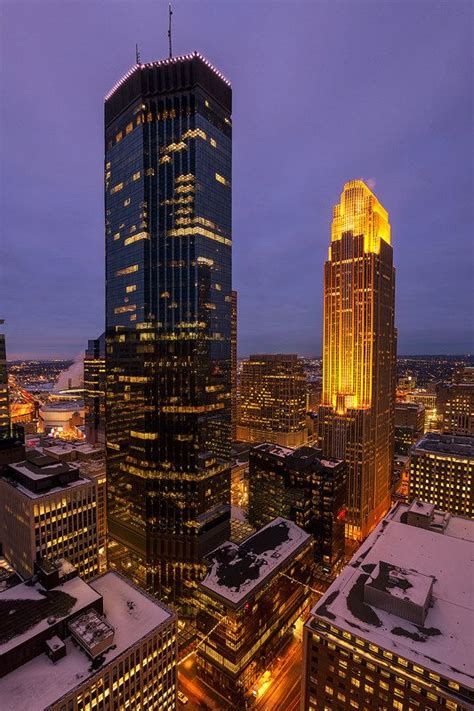 Minneapolis Towers Minnesota Downtown Ids Building Wells Fargo