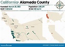 Mappa Della Contea Di Alameda - Di California Illustrazione Vettoriale ...
