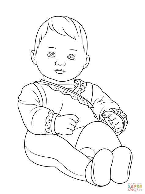 Baby Girl Coloring Pages To Print At Free Printable