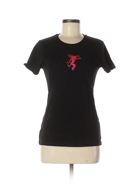 Alstyle Apparel And Activewear Women Black Short Sleeve T Shirt M Ebay