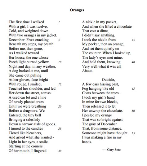 Gary Soto Poems
