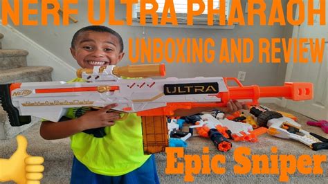 Kids Nerf Gun Ultra Pharaoh Unboxing Review Epic Sniper Nerfgun