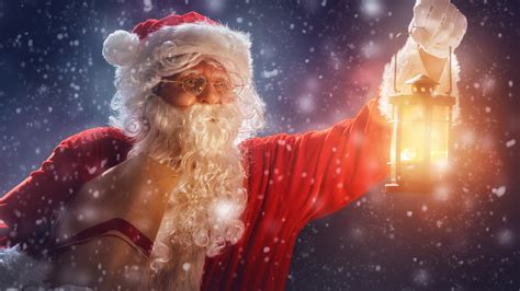 Wallpaper Christmas Santa Claus Ts Snow Lantern Santa Claus