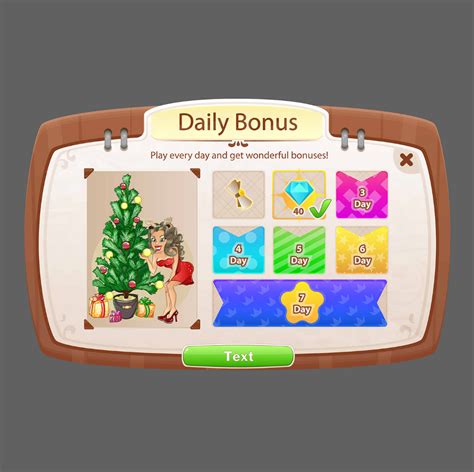 Daily Rewards Daily Gift Game D Up Game Calendar Ui Pop Up Window