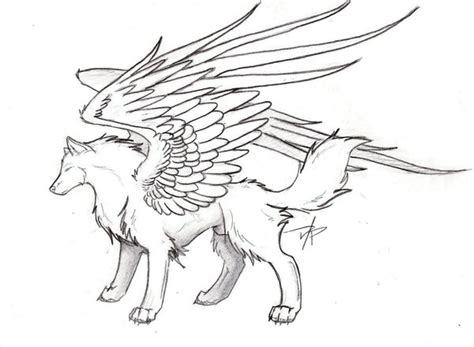 Winged Wolf By Spiritwolf517 On Deviantart