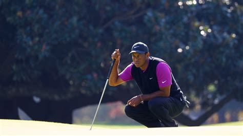 Tiger Woods Reads No 1 Green During Saturdays Third Round At The 2020